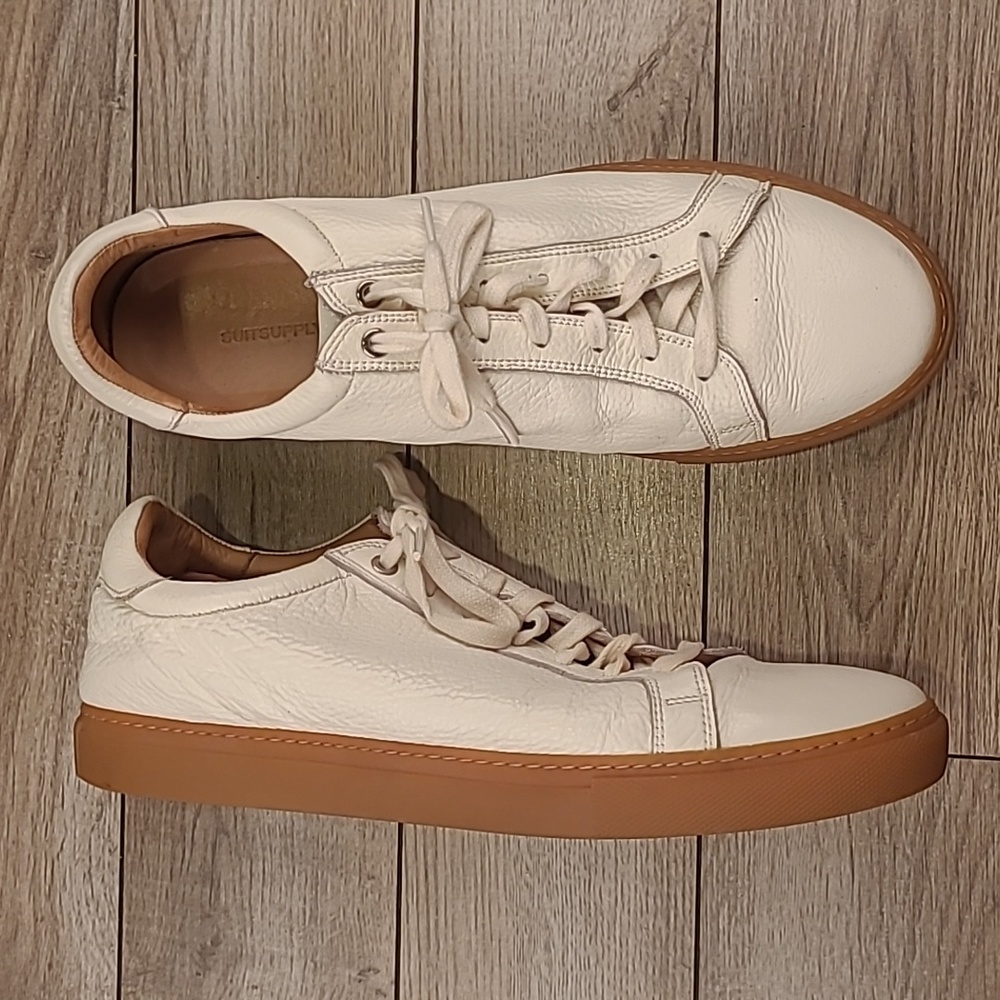 SUITSUPPLY White Leather Sz 45 EU / 12 US‎ Mens Casual Preppy Sneakers Shoes